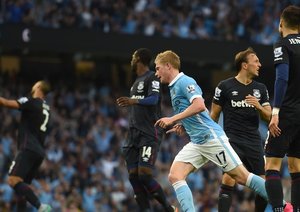 کوین دی بروین|منچستر سیتی 1 - 2 وستهام / لیگ جزیره