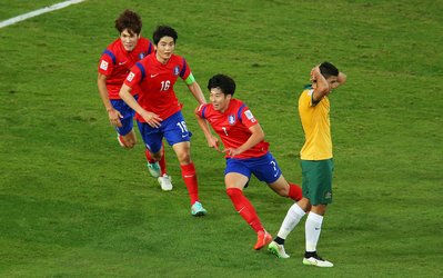 جام ملتهای آسیا 2015 | پایان 90 دقیقه: کرهجنوبی 1 - استرالیا 1 / کرهایها دقیقه آخر بازی را به وقتاضافه کشاندند