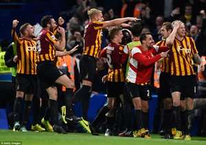 شادی بازیکنان 	برادفورد