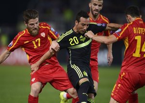 سانتی کازورلا|مقدونیه 0 - 1 اسپانیا / مقدماتی یورو 2016