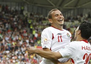 شادی بازیکنان اردن