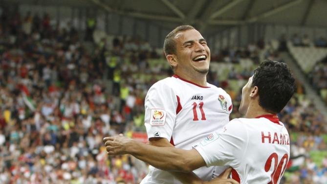 شادی بازیکنان اردن