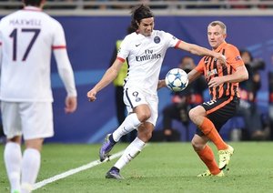 ادینسون کاوانی|شاختار دونتسك 0 - 3 پاریس سن ژرمن / لیگ قهرمانان