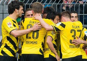 شادی بازیکنان دورتموند