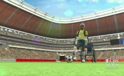 جام جهانی با شوت اسکلت رباتیک یک معلول افتتاح می‌شود