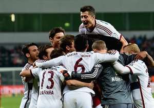 شادی بازیکنان بایرن