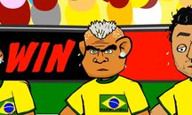 انیمیشنی طنز از مسابقه برزیل با مکزیک