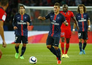 مارکو وراتی|پاریس سن ژرمن 2 - 0 گازیله آژاکسیو / لیگ 1 فرانسه