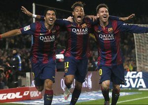 مسی - نیمار - سوارز|بارسلونا 3 - 1 اتلتیکو مادرید / لالیگا