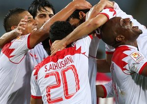 شادی بازیکنان بحرین