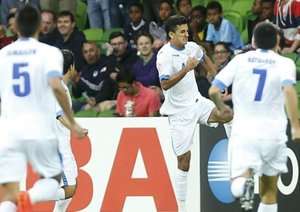 شادمانی بازیکنان ازبکستان