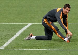 جلسه تمرینی رئال با حضور رونالدو پیش از فینال لیگ قهرمانان اروپا