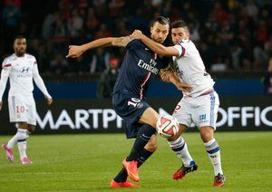 زلاتان ایبراهیموویچ|پاریس‌سن‌ژرمن 1 - 1 لیون / لوشامپیونه