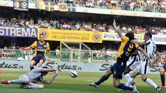 هلاس ورونا 2 - 2 یوونتوس/هفته سی و هشتم سری آ /گل های مسابقه