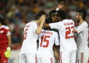 شادی بازیکنان بازیکنان امارات