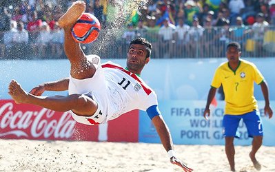 فوتبال ساحلی ایران در رتبه نخست آسیا و هفتم جهان قرار گرفت