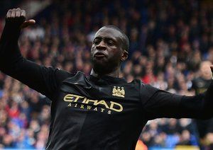 یحیی توره|جشن گلزنی یایا توره بعد از دومین گل سیتی.