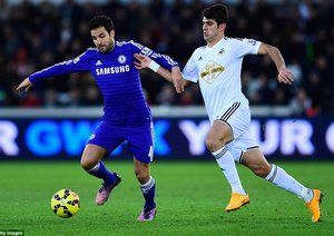 سسک فابرگاس|سوانسی 0 - 5 چلسی / لیگ انگلستان