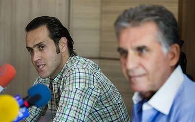 علی کریمی امروز در تمرین استقلال