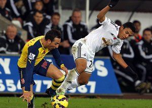 سانتی کازورلا|سوانسی 2 - 1 آرسنال / لیگ جزیره