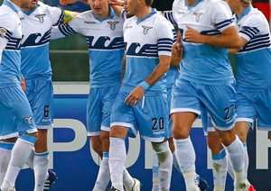 شادمانی بازیکنان لاتزیو