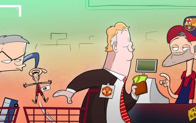 کارتون روز | وقتی آقای خاص پدرو را از چنگ فان‌خال ربود