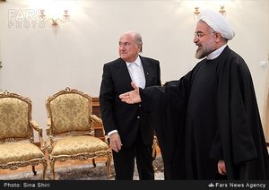 دیدار  سپ بلاتر با روحانی