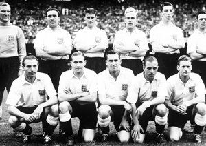 جام جهانی 1950|تیم انگلستان پیش از دیدار برابر اسپانیا در جام جهانی 1950.