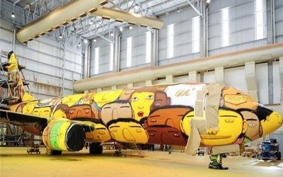 رونمایی از هواپیمای جالب تیم ملی برزیل در جام جهانی + عکس