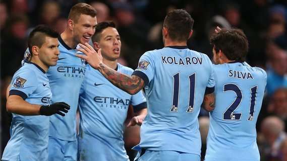 منچستر سیتی 5 - 0 نیوکاسل/هفته بیست و ششم لیگ برتر/گل های مسابقه