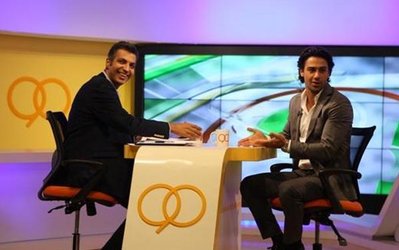 گزارش تصویری | پشت صحنه و حضور فرهاد مجیدی در برنامه نود