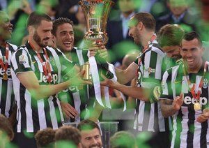 جشن بازیکنان یوونتوس