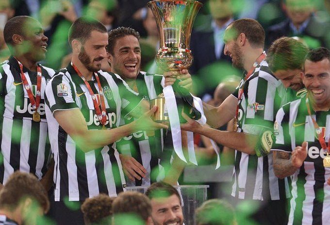 جشن بازیکنان یوونتوس