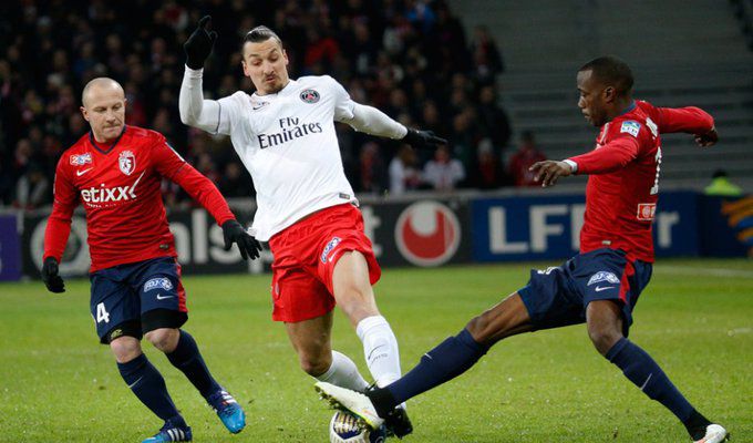 ... Lille et le Paris Saint-Germain (0-1), ce mardi, en demi-finale de la zlatan ibrahimovic.jpg