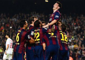 لیونل مسی|بارسلونا 5 - 1 سه ویا / لالیگا