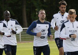 فرانک بلال ريبری|تمرین تیم ملی فرانسه