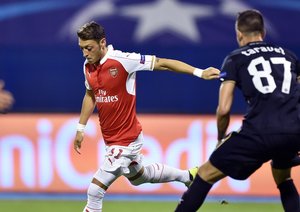 مسوت اوزیل|دینامو زاگرب 2 - 1 آرسنال / لیگ قهرمانان