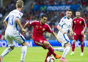 پدرو|اسپانیا 2 - 0 اسلواکی / مقدماتی یورو 2016