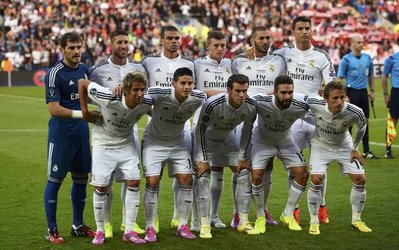 واکنش بازیکنان رئال مادرید پس از قهرمانی در سوپر جام اروپا