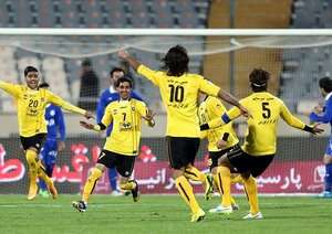 شادمانی بازیکنان سپاهان