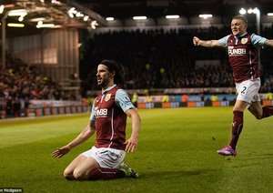 شادی بازیکن برنلی