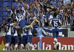 شادی بازیکنان اسپانیول