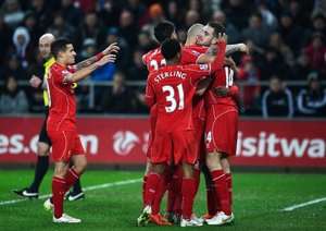 شادی بازیکنان لیورپول