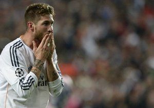 سرخیو راموس|سرخیو راموس پس از به ثمر رساندن گل تساوی بخش تیمش در فینال برابر اتلتیکو مادرید.