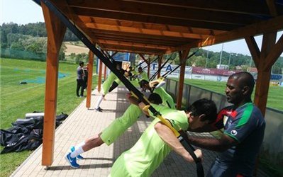 تمرین بدنسازی صبحگاهی تیم ملی فوتبال + عکس