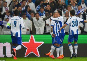 شادی بازیکنان پورتو|پورتو 3 - 1 بایرن مونیخ / لیگ قهرمانان