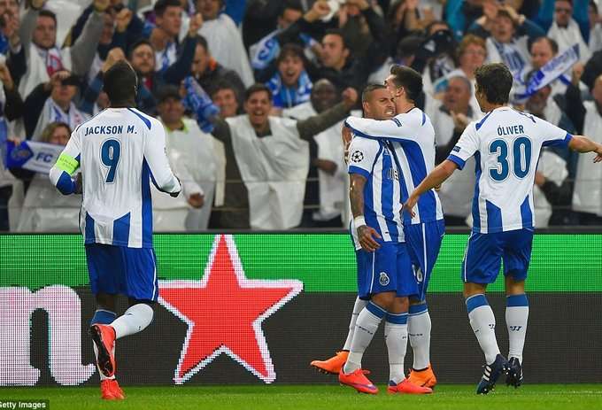 شادی بازیکنان پورتو