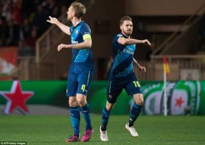 آرون رمزی|موناکو 0 - 2 آرسنال / لیگ قهرمانان