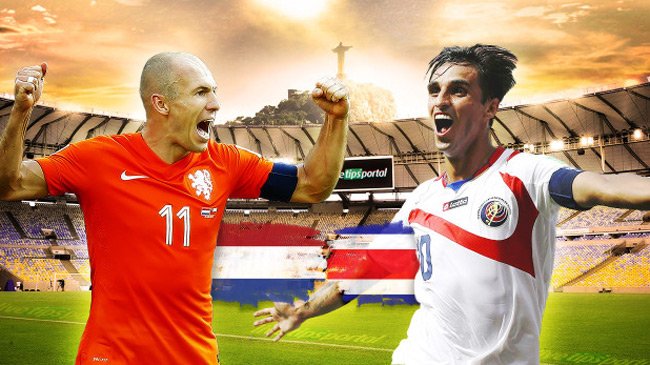 هلند 0 (4) - (3) 0 کاستاریکا