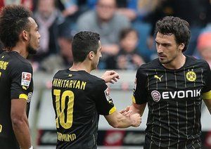 شادی بازیکنان دورتموند|هوفنهايم 1 - 1 بوروسيا دورتموند / بوندسلیگا